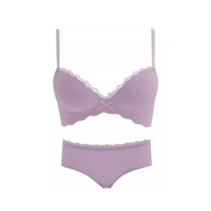 Seamless Push-Up Wireless Bra Set for Small Bust