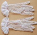 Elegant Multicolor Short Fingered Wedding Gloves