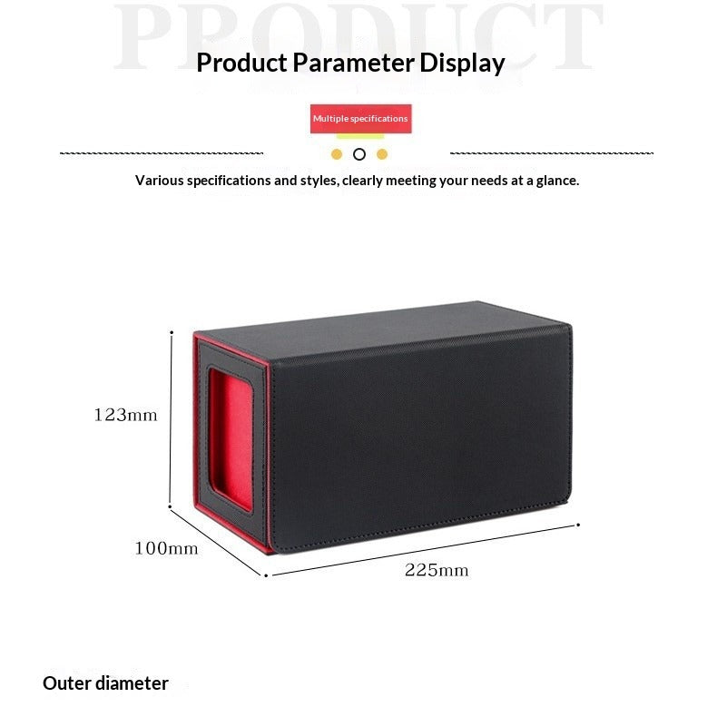 Single-slot Magnetic PU Vertical Dice Box with Window