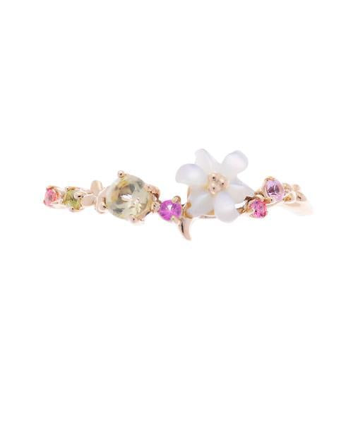 Japanese Luxury 925 Silver Rose Gold Shell Ring