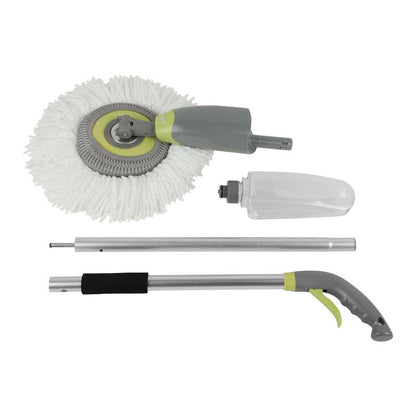 360° Rotating Spray Mop with Aluminum Alloy Bucket