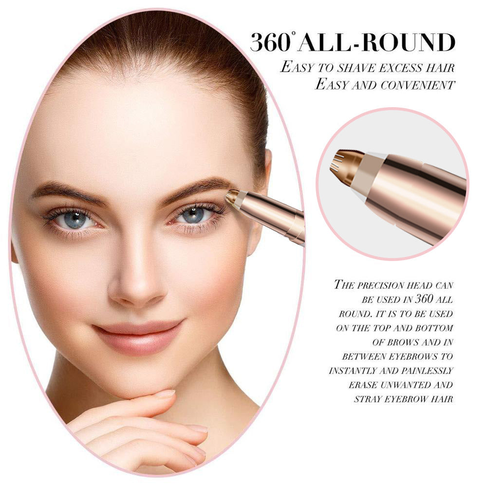 Electric Eyebrow Trimmer and Hair Removal Device