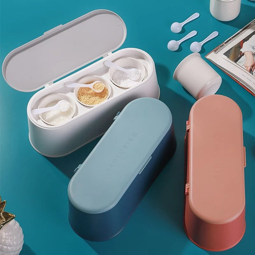 Spice Jar Set with Seasoning Containers and Salt Shaker