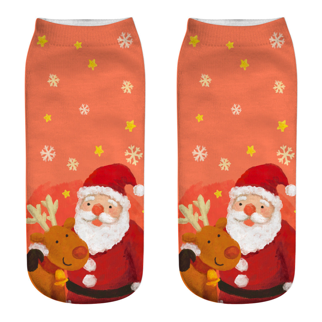 New 3D Printed Christmas Socks for Women