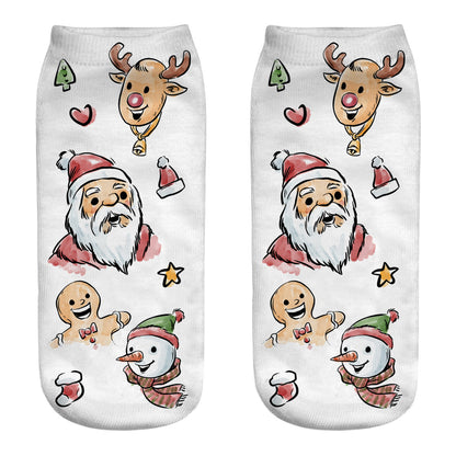 New 3D Printed Christmas Socks for Women