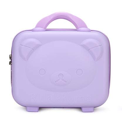 Luxury Cartoon Bear Travel Suitcase for Kids (14-Inch)