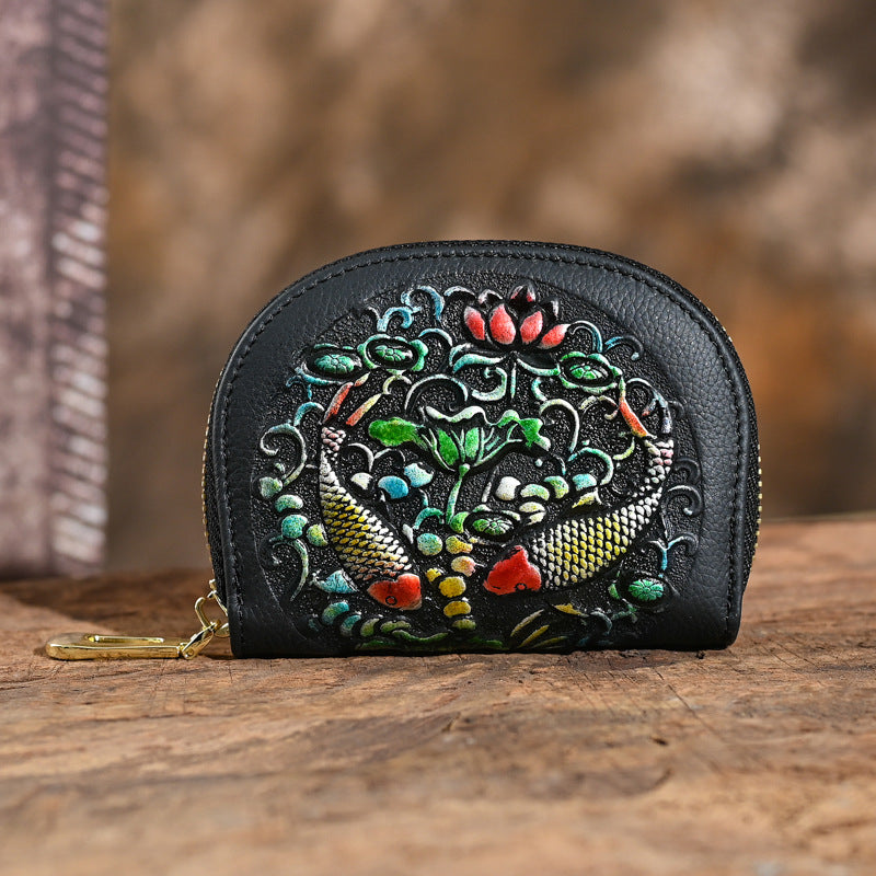 2023 Vintage Leather Clutch Wallet for Women
