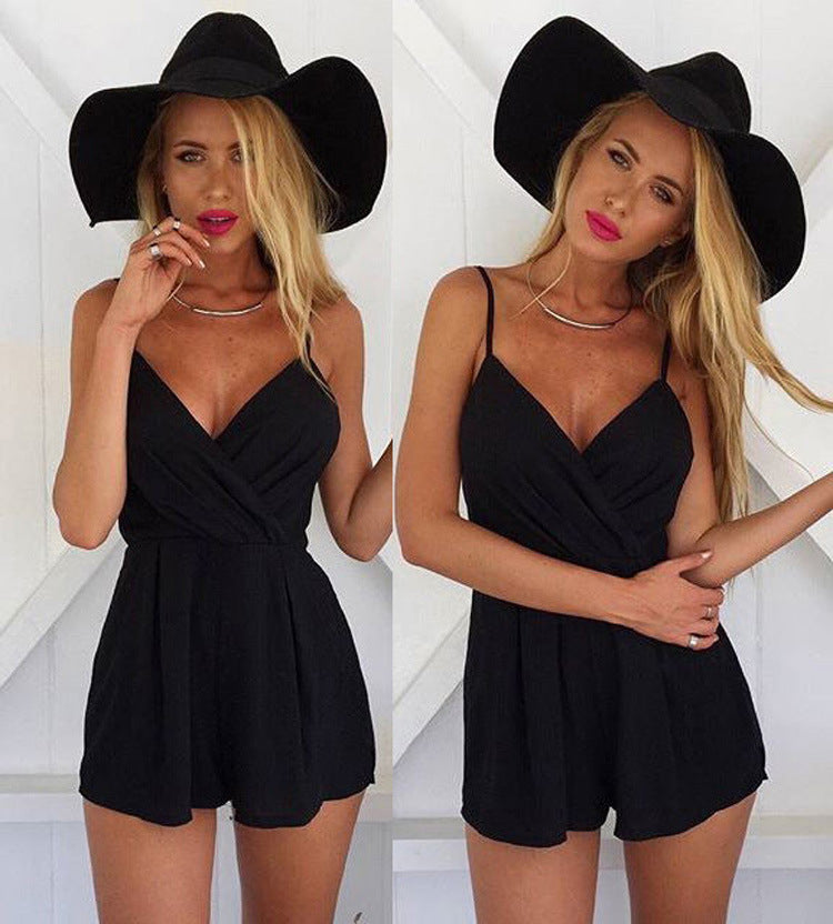 Casual Fashion V-Neck Loose Romper for Women