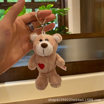 Cute Plush White Sheep Keychain Couple Pendant