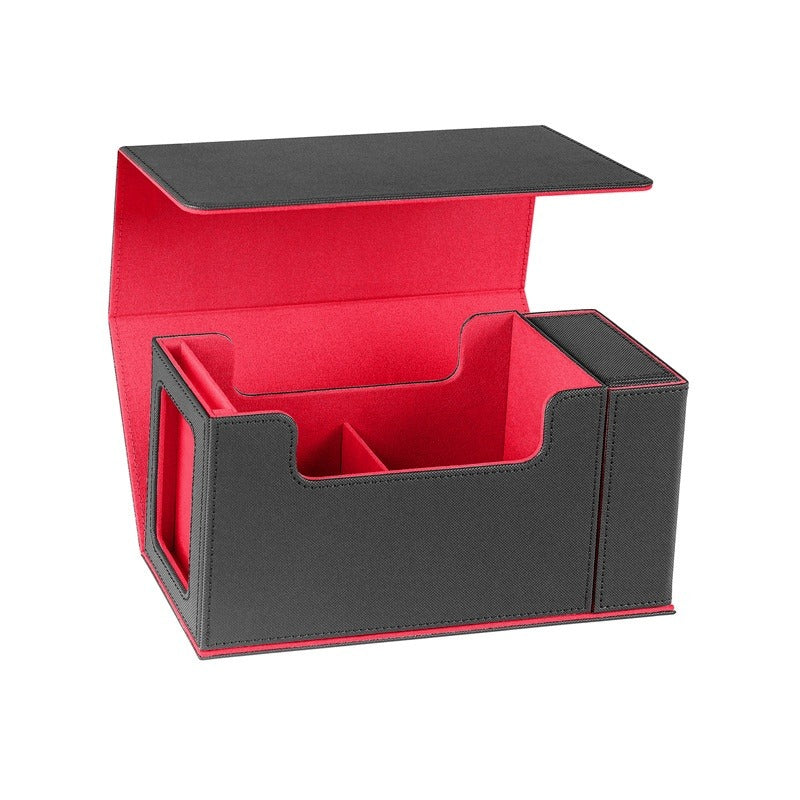 Single-slot Magnetic PU Vertical Dice Box with Window