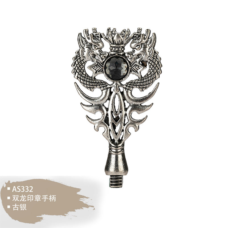 Custom Resin Alloy Wax Seal Handle Set for Magic Academy