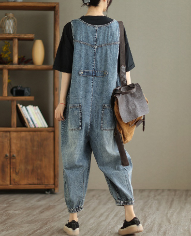 Denim Tank Top Jumpsuit for Women
