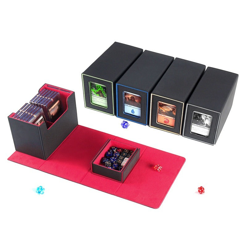 Single-slot Magnetic PU Vertical Dice Box with Window