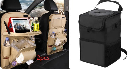 PU Leather Car Seat Back Organizer