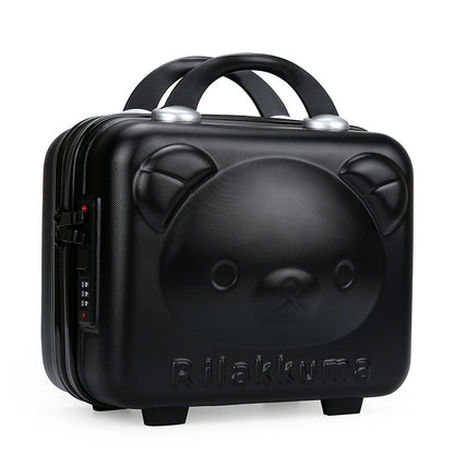Luxury Cartoon Bear Travel Suitcase for Kids (14-Inch)