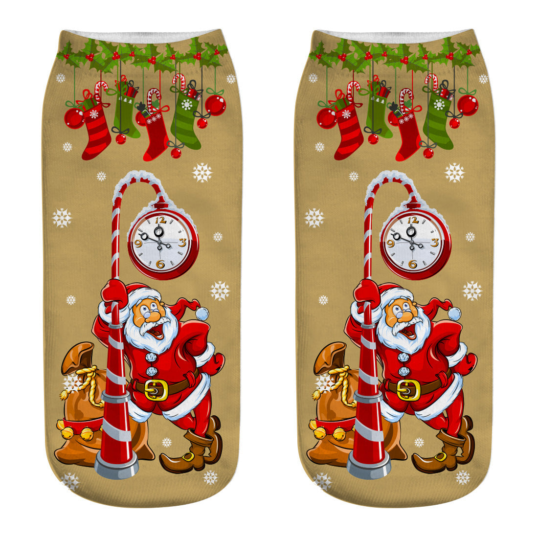 New 3D Printed Christmas Socks for Women