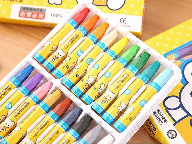 Childrens Oil Pastel Drawing Crayon Set