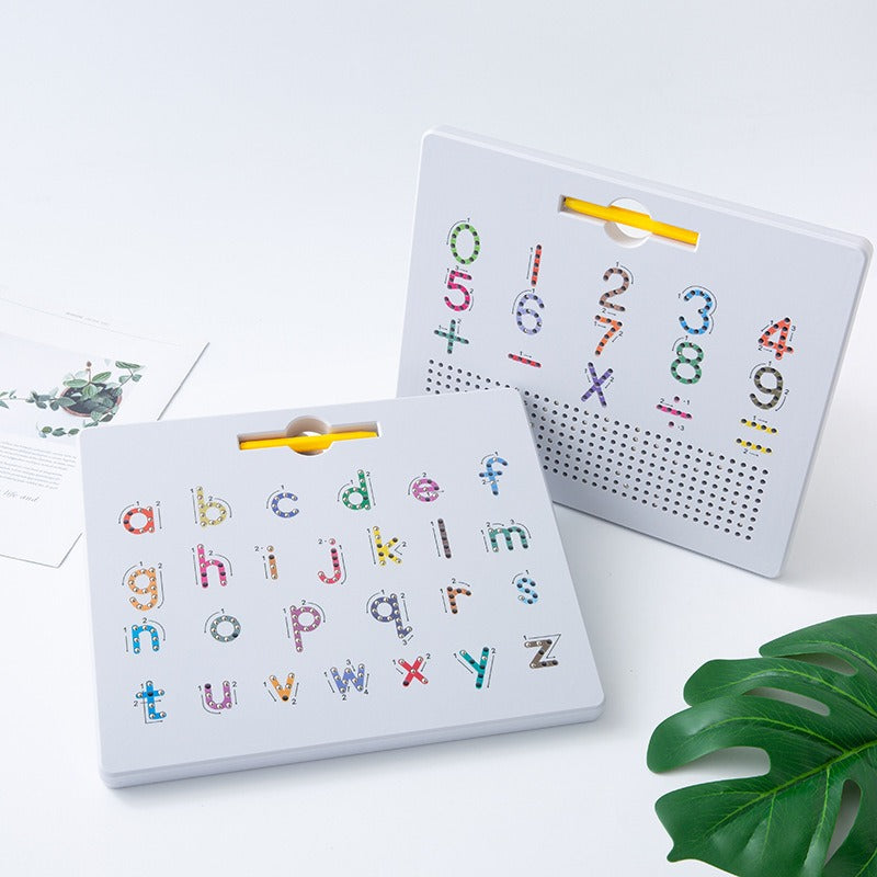 Double-sided Color Alphanumeric Steel Ball Magnetic Drawing Board