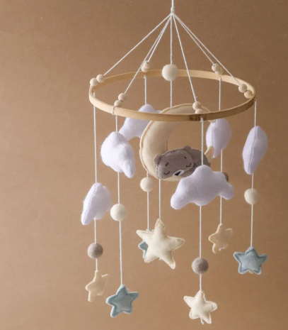 Handmade Felt Baby Bed Bell