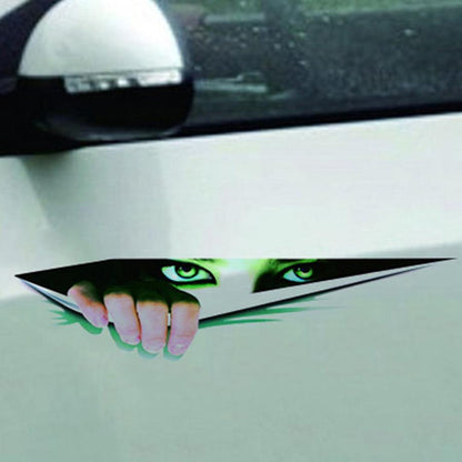 3D Halloween Car Wall Stickers & Decor (Realistic Eyes)