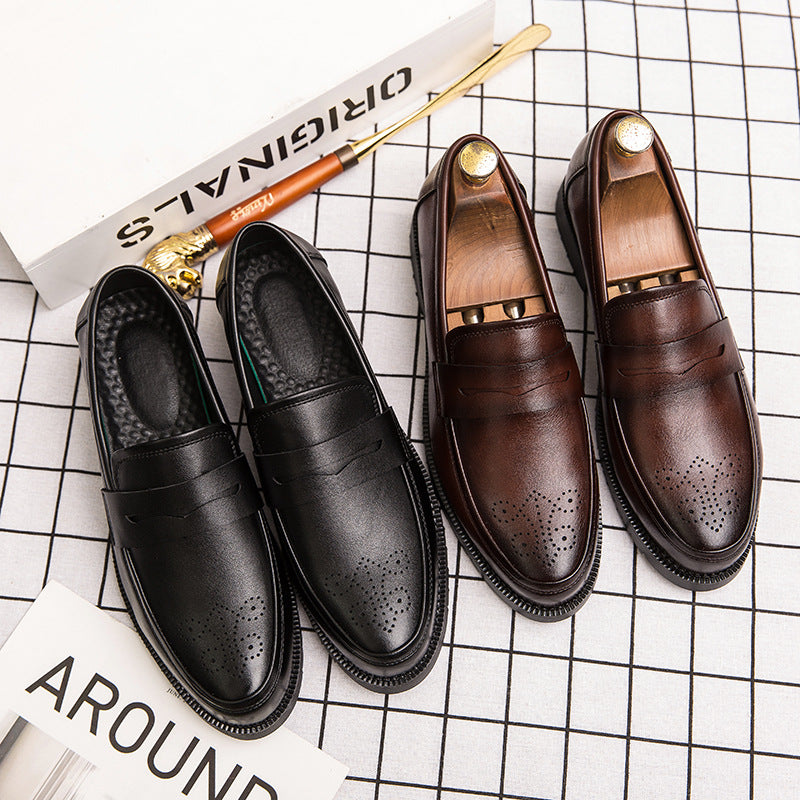 Men's Casual Leather Shoes in Large Sizes