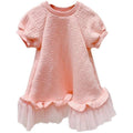 Princess Mesh Short Sleeve Dress