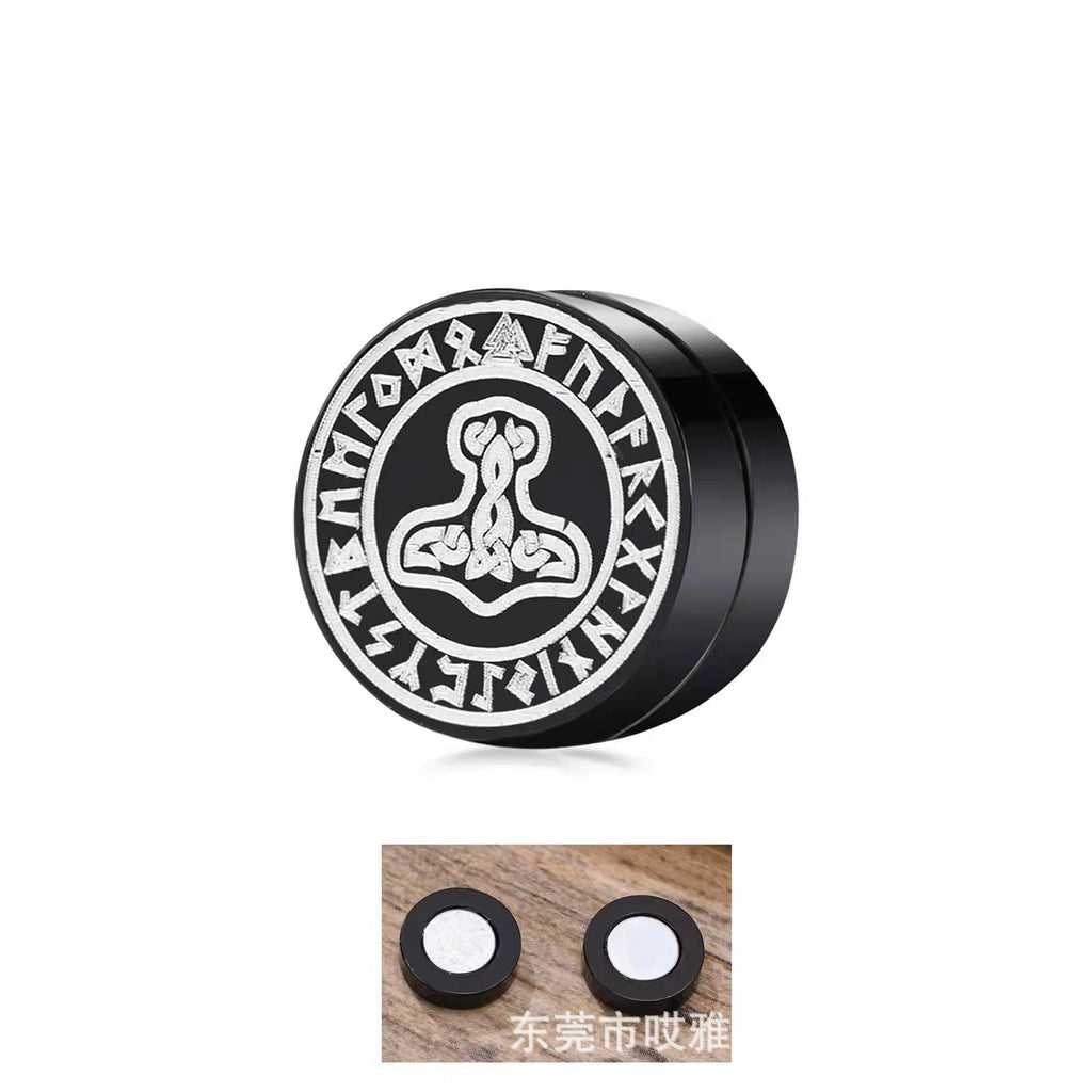Titanium Steel Magnetic Earrings for Men - Trendy Design