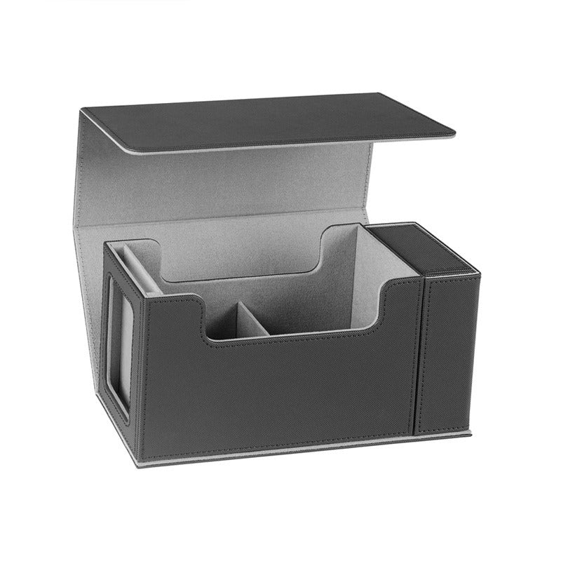 Single-slot Magnetic PU Vertical Dice Box with Window