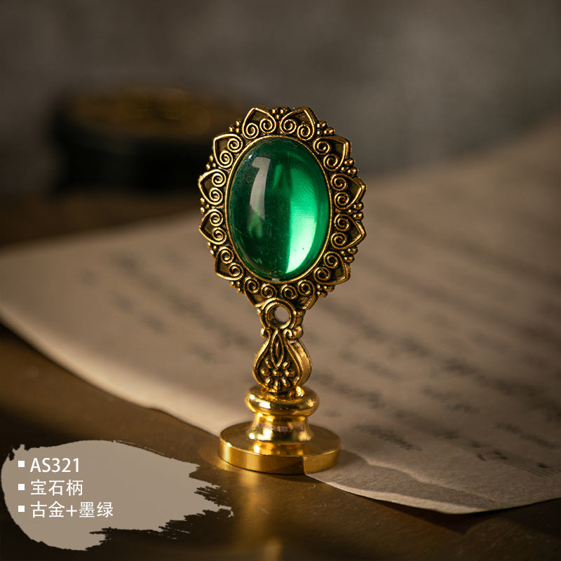 Custom Resin Alloy Wax Seal Handle Set for Magic Academy