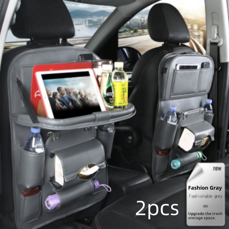 PU Leather Car Seat Back Organizer