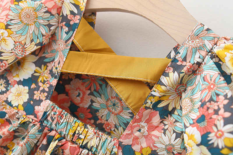 Summer Floral Princess Dress for Baby Girls