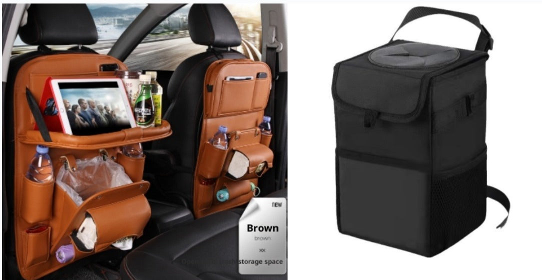 PU Leather Car Seat Back Organizer
