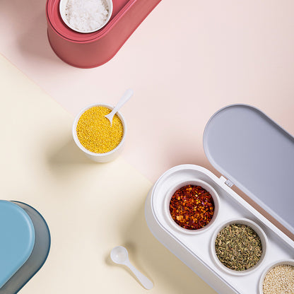Spice Jar Set with Seasoning Containers and Salt Shaker