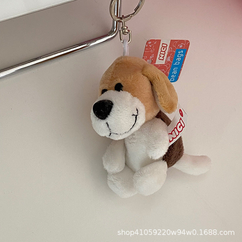 Cute Plush White Sheep Keychain Couple Pendant