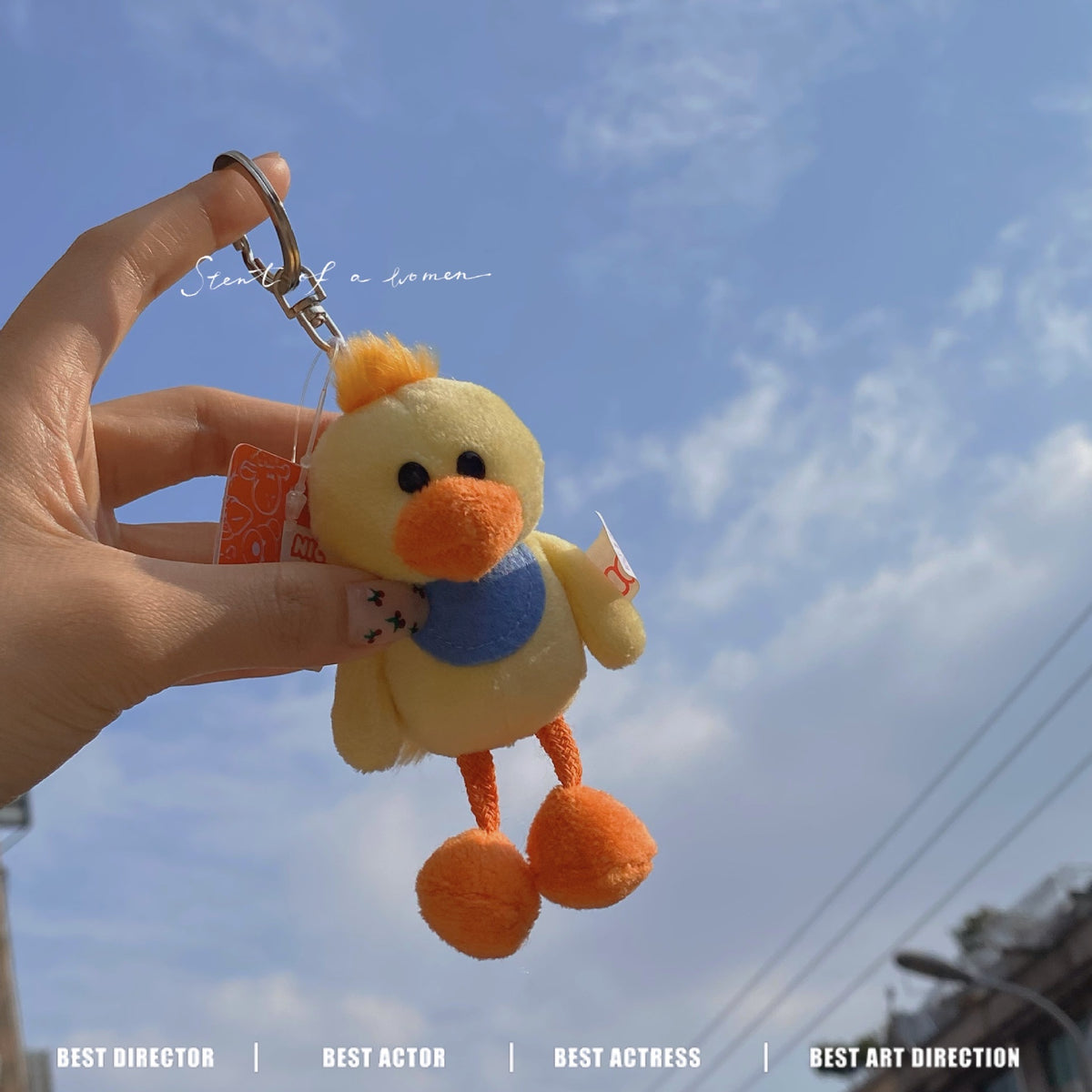 Cute Plush White Sheep Keychain Couple Pendant
