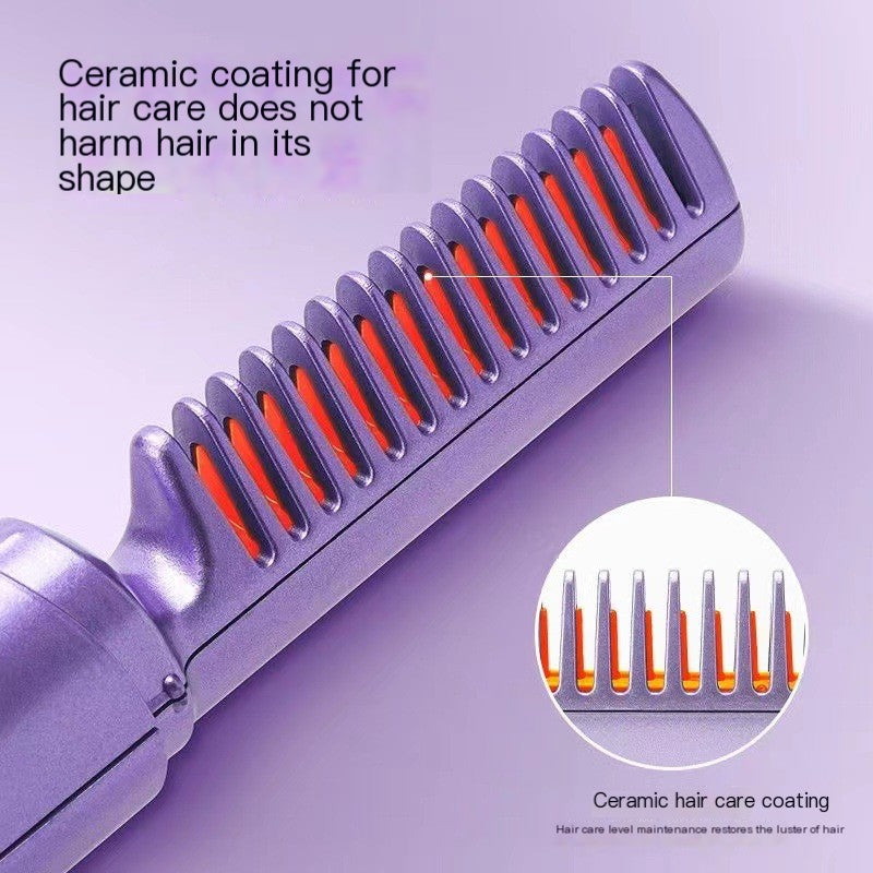 Cordless Ionic Hair Straightener and Curler Comb