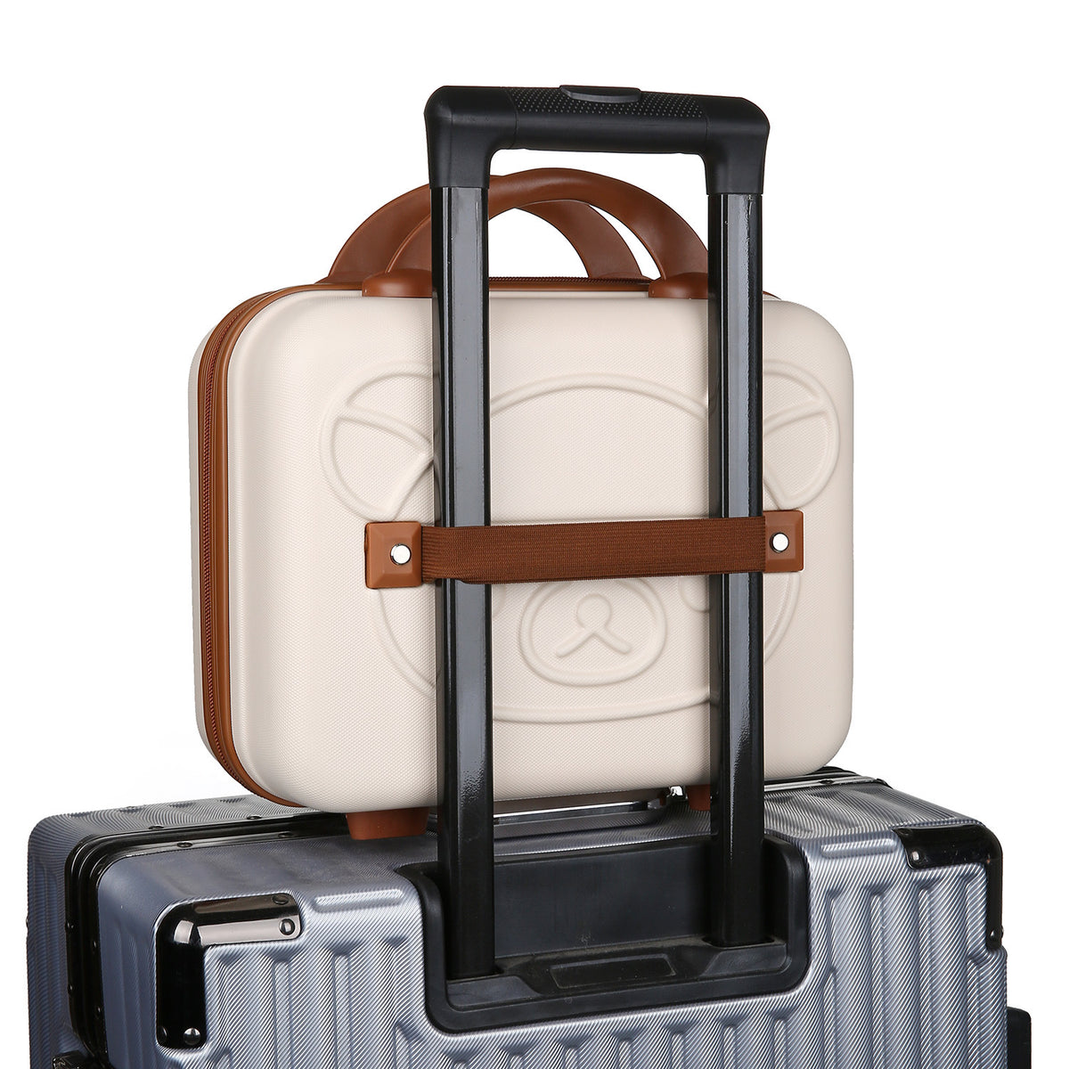 Luxury Cartoon Bear Travel Suitcase for Kids (14-Inch)