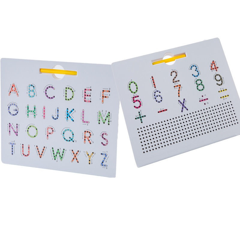 Double-sided Color Alphanumeric Steel Ball Magnetic Drawing Board