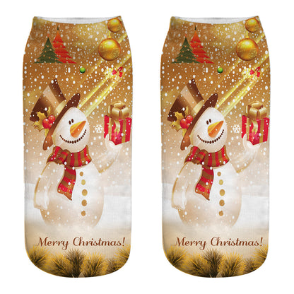 New 3D Printed Christmas Socks for Women