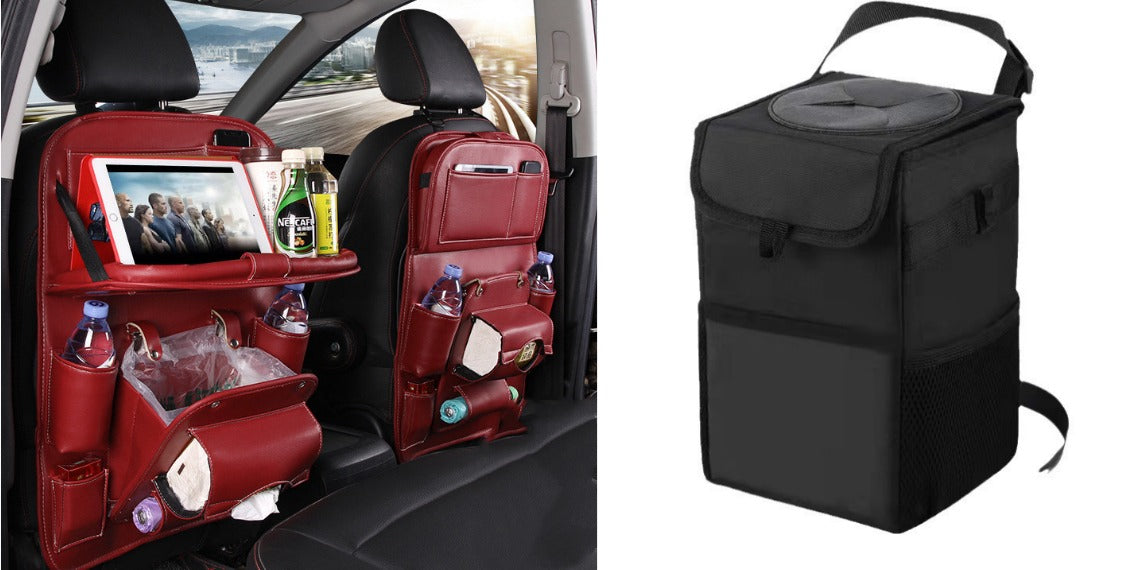 PU Leather Car Seat Back Organizer
