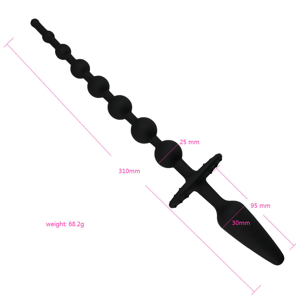 Silicone Beaded Anal Plug Prostate Massager