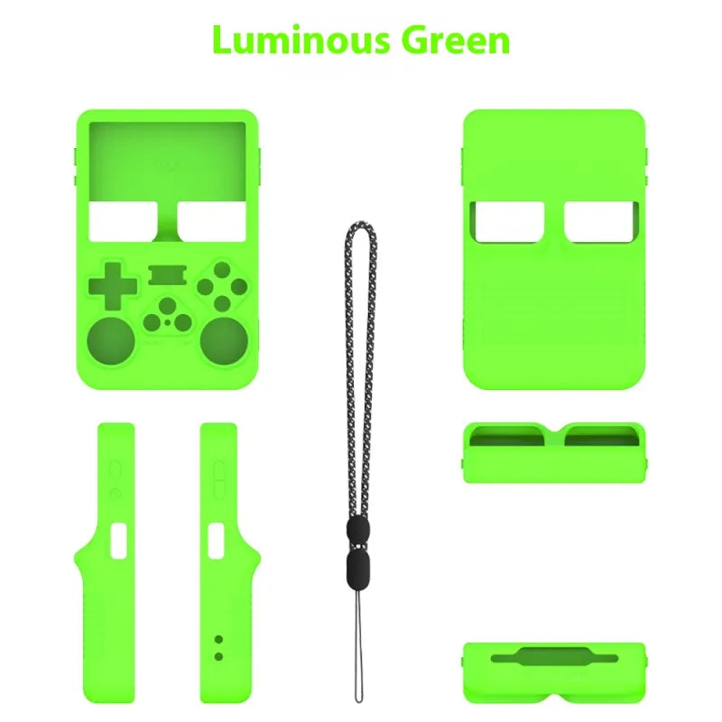 Handheld Game Machine Silicone Protective Cover Solid Color Simple Storage Box