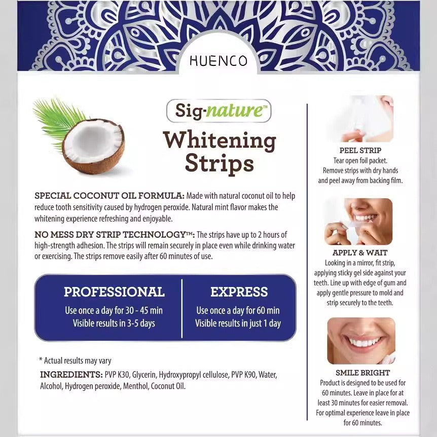 Coconut Oil Teeth Whitening Strips
