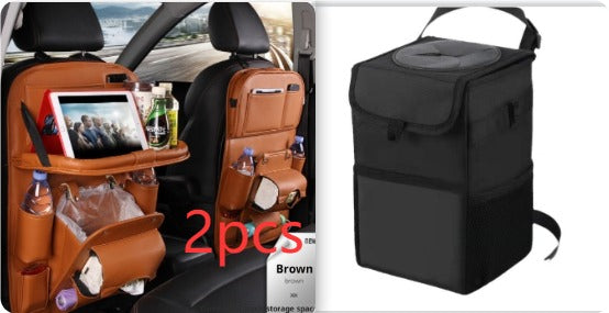 PU Leather Car Seat Back Organizer