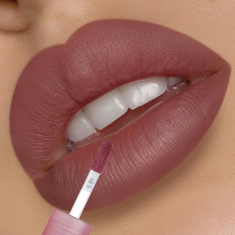 5 Colors Velvet Matte Waterproof Heart Shape Lip Gloss