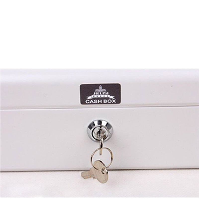 Jelis Double-Layer Metal Cash Box with Lock