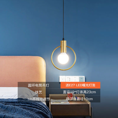 Nordic-Style Minimalist Pendant Light for Bedroom