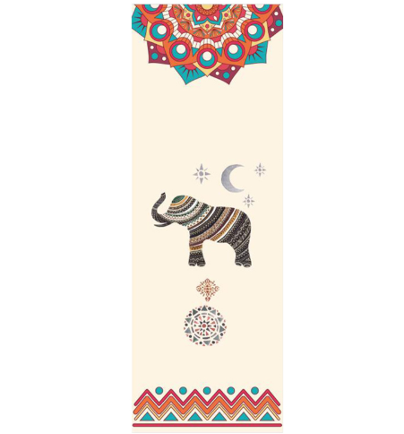 Elephant Print Yoga Mat - Yoga Blanket