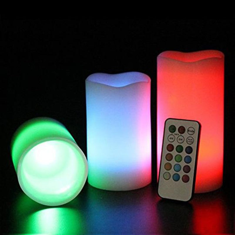 Remote Control Color Changing Plastic Candles