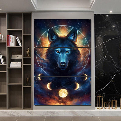 3-Piece Canvas Wall Art - Wolf Decor